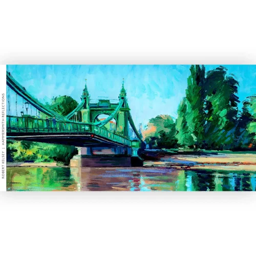 Hammersmith Reflections, Mug by Robert Kelsey - Image 2