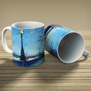 The Embankment by Night, Mug by Robert Kelsey