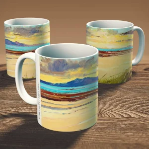 Arran Sunset, Mug by Robert Kelsey