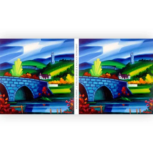 Stirling Bridge and Wallace Monument, Mug by Raymond Murray - Image 2