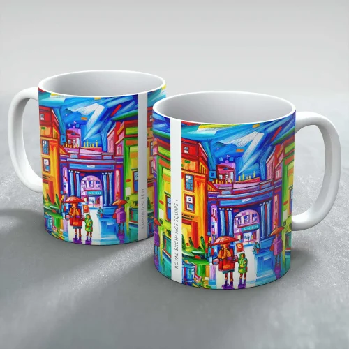 Royal Exchange Square 1, Mug by Raymond Murray