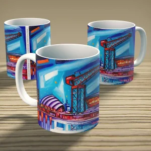 Glasgow Clydeside, Finnieston Crane, Mug by Raymond Murray