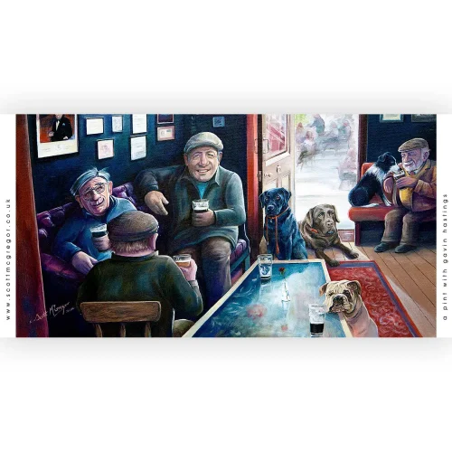 A Pint with Gavin Hastings, Mug by Scott McGregor - Image 2