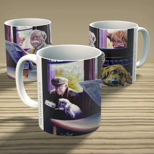 Colonel, Clyde and Two Coos, Mug by Scott McGregor