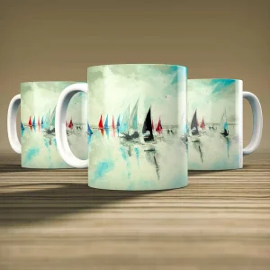Hazy Sails, Mug by Stuart Roy