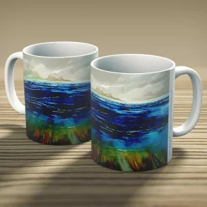 White Horses, Mug by Stuart Roy