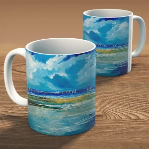 The Red Sail, Mug by Stuart Roy