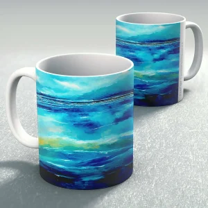 Liquid Blue, Mug by Stuart Roy