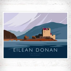 Eilean Donan, A3 Poster by Peter McDermott