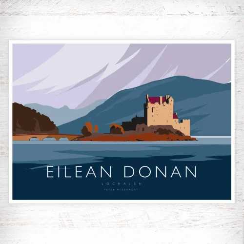 Eilean Donan, A3 Poster by Peter McDermott