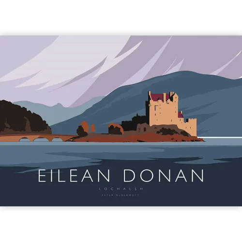 Eilean Donan, A3 Poster by Peter McDermott - Image 2