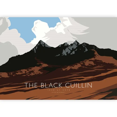 The Black Cuillin, A3 Poster by Peter McDermott - Image 2
