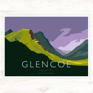 Glencoe, A3 Poster by Peter McDermott