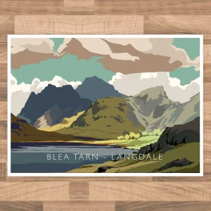 Blea Tarn, Langdale, A3 Poster by Peter McDermott