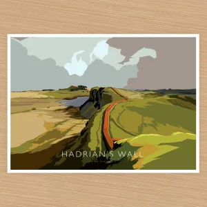 Hadrians Wall, A3 Poster by Peter McDermott
