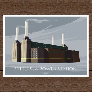Battersea Power Station, A3 Poster by Peter McDermott