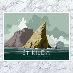 Saint Kilda, A3 Poster by Peter McDermott