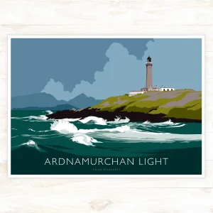 Ardnamurchan Light, A3 Poster by Peter McDermott