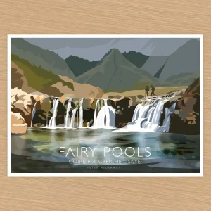 Fairy Pools, Coire Na Creiche, Skye, A3 Poster by Peter McDermott