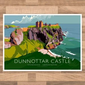 Dunnottar Castle, A3 Poster by Peter McDermott