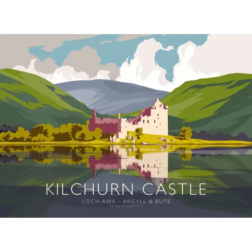 Kilchurn Castle, A3 Poster by Peter McDermott - Image 2