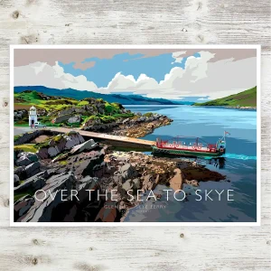 Over the Sea to Skye, A3 Poster by Peter McDermott