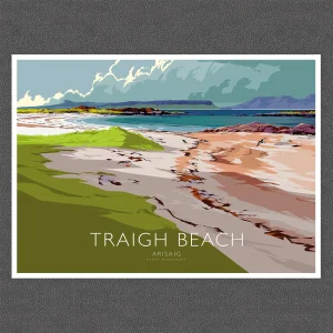 Traigh Beach, Arisaig, A3 Poster by Peter McDermott