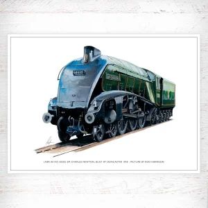 LNER A4 No 60005, Sir Charles Newton, Built at Doncaster in 1938, A3 Poster by Rod Harrison
