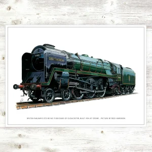British Railways STD 8P No 71000 Duke of Gloucester, Built 1954 at Crewe, A3 Poster by Rod Harrison
