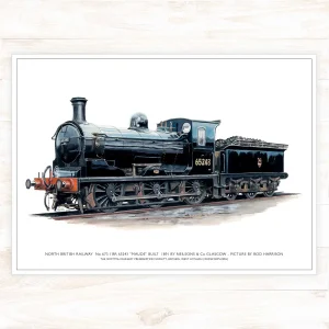 North British Railway No 673 / BR 65243 ‘Maude’ built 1891 by Neilsons & Co Glasgow, A3 Poster by Rod Harrison