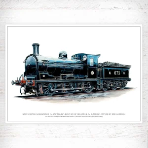 North British Railway LNER No 673 ‘Maude’ built 1891 by Neilsons & Co Glasgow, A3 Poster by Rod Harrison