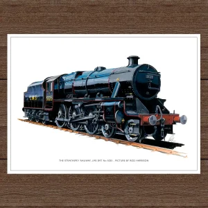 The Strathspey Railway, LMS 5MT No 5025, A3 Poster by Rod Harrison