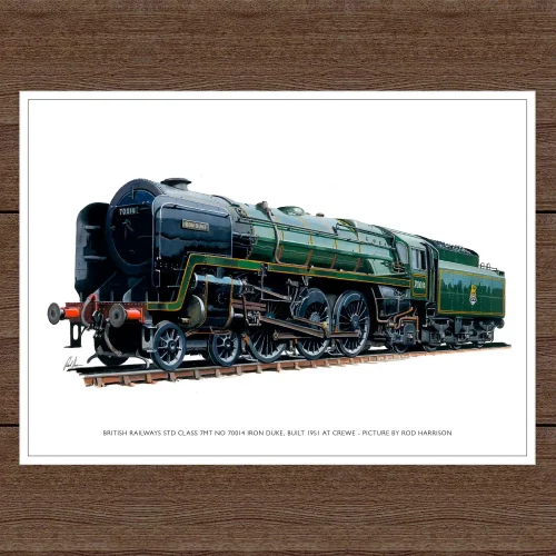 British Railways STD Class 7MT No 70014 Iron Duke, Built 1951 at Crewe, A3 Poster by Rod Harrison