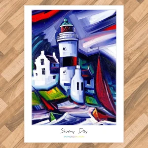 Stormy Day, A3 Poster by Raymond Murray