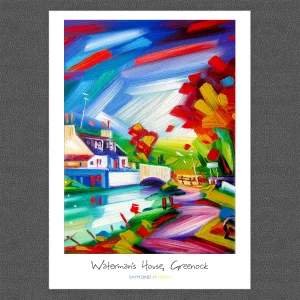 Watemans House, Greenock, A3 Poster by Raymond Murray