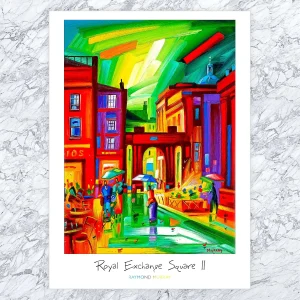 Royal Exchange Square 2, A3 Poster by Raymond Murray