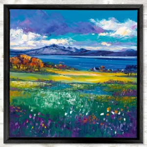 Tokavaig, Isle of Skye, Framed Stretched Canvas by Jean Feeney