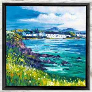 Ardbeg, Isle of Islay, Framed Stretched Canvas by Jean Feeney