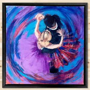 Above the Dance, Framed Stretched Canvas by Janet McCrorie