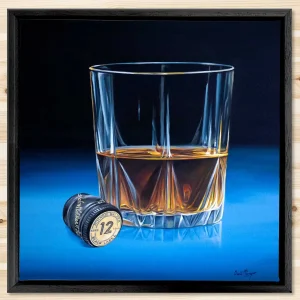 Johnnie Walker, Framed Stretched Canvas by Scott McGregor