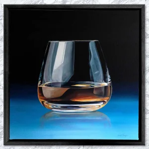 Neat Dram, Framed Stretched Canvas by Scott McGregor