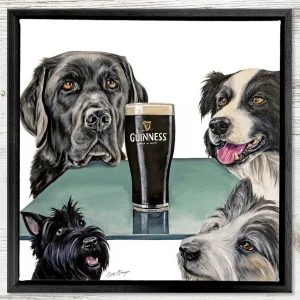 Black & White, Framed Stretched Canvas by Scott McGregor