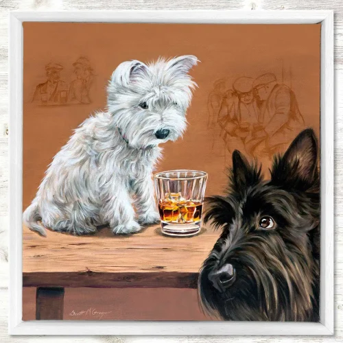 Yup, Definitely a Double Malt, Framed Stretched Canvas by Scott McGregor - Image 2