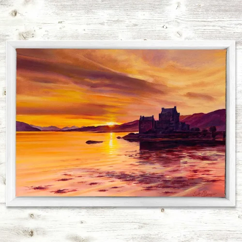 Dawn at Eilean Donan, Framed Stretched Canvas by Scott McGregor - Image 2