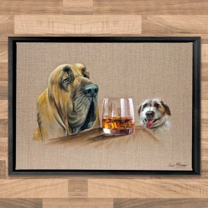 That's a Funny Lookin' Grouse, Framed Stretched Canvas by Scott McGregor
