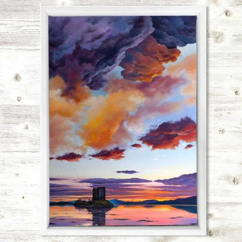 Castle Stalker, Framed Stretched Canvas by Scott McGregor - Image 2