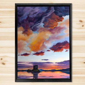 Castle Stalker, Framed Stretched Canvas by Scott McGregor