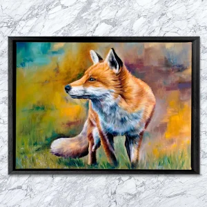 Fox, Framed Stretched Canvas by Scott McGregor