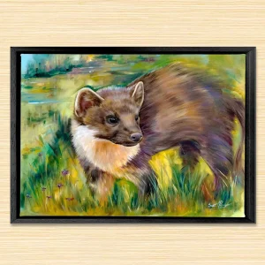 Pine Martin, Framed Stretched Canvas by Scott McGregor