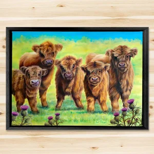 Rascals, Framed Stretched Canvas by Scott McGregor